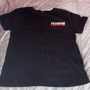 Black champion tee